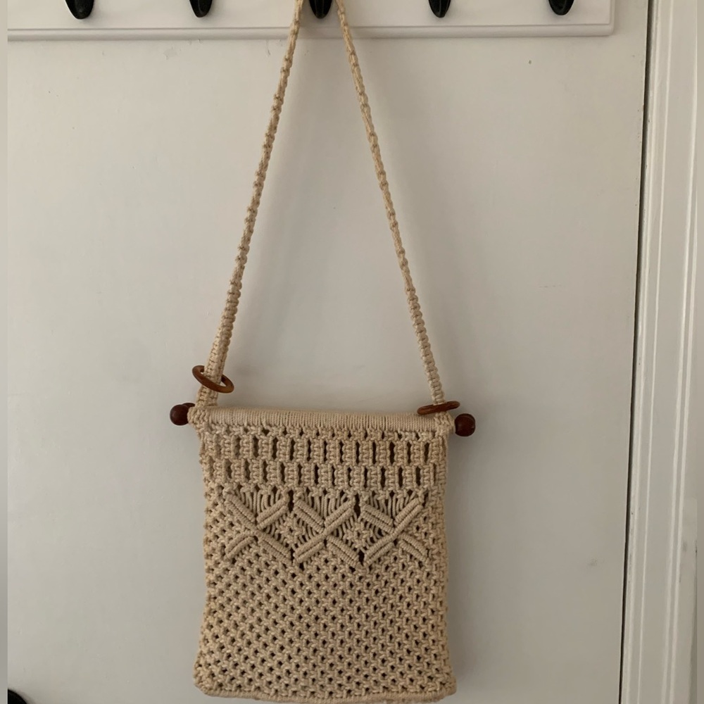 Vintage macrame bag